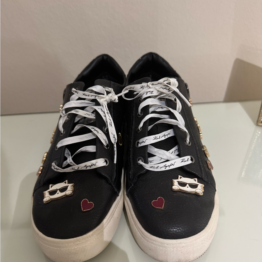 Michael Kors Black Sneakers with cute pin like accents
